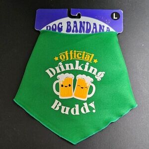 Official Drinking Buddy Pet Bandana UNUSED
